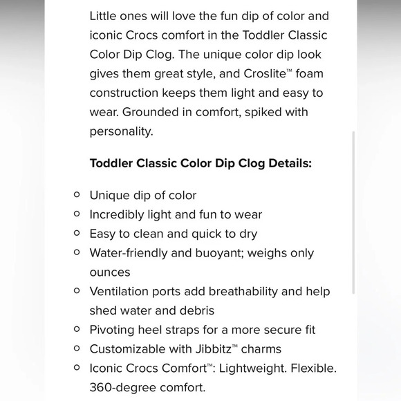 Classic Color Dip Clog Toddlers in Hyper Pink/Multi size 4 - Picture 5 of 12